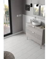 Carrelage Evolution White 7,5x15 cm - vue d’ambiance 2