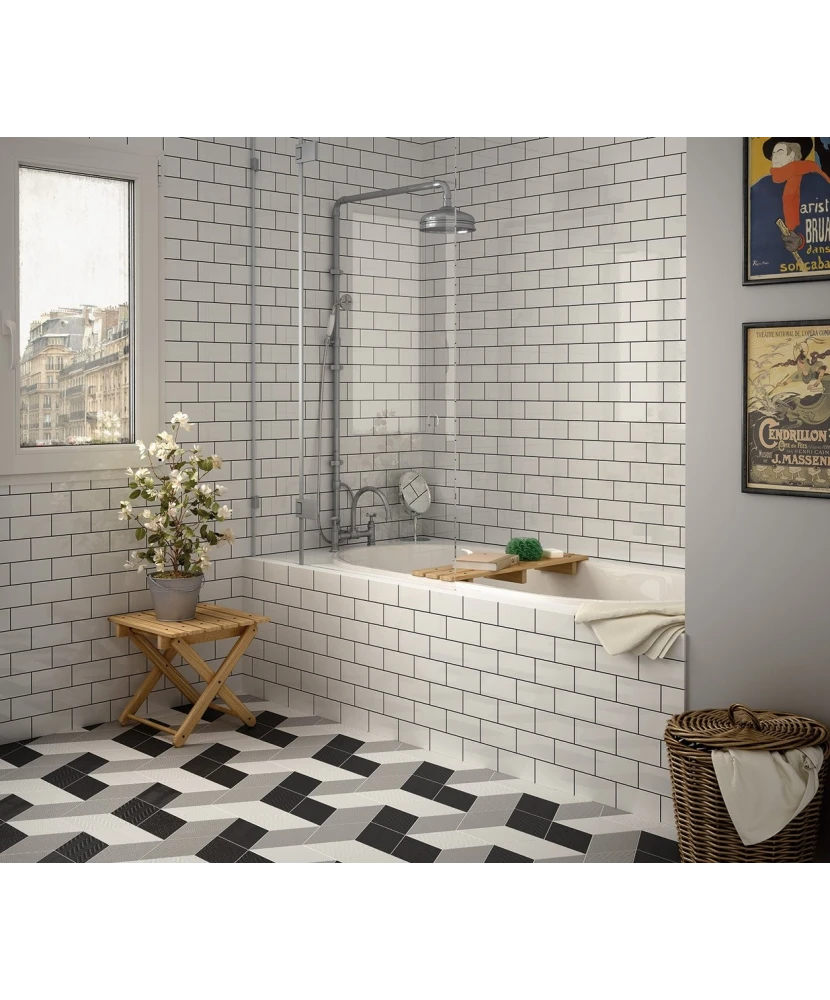Carrelage Evolution White 7,5x15 cm - vue d’ambiance 5
