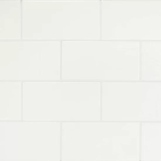 Carrelage Evolution White Mat 7,5x15 cm - panneau de carreaux