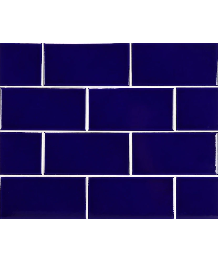 Carrelage Evolution Cobalt 7,5x15 cm - panneau de carreaux