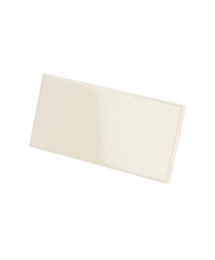 Carrelage Evolution Cream 7,5x15 cm - vue latérale du carreau
