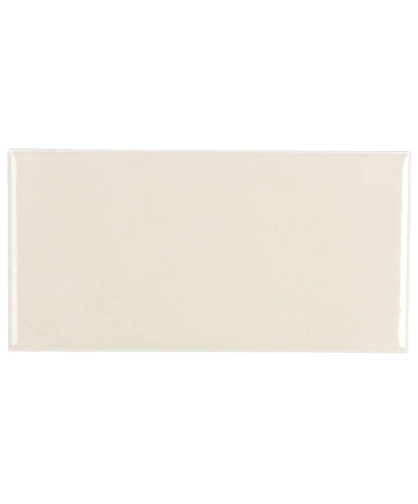 Carrelage Evolution Cream 7,5x15 cm - vue de face du carreau