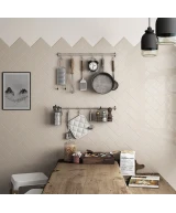 Carrelage Evolution Greige 7,5x15 cm - posé en cuisine