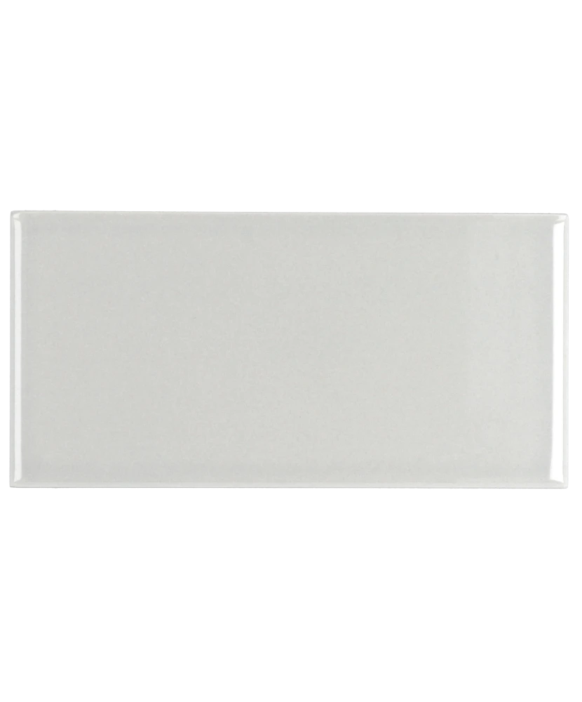 Carrelage Evolution Light Grey 7,5x15 cm - vue de face du carreau