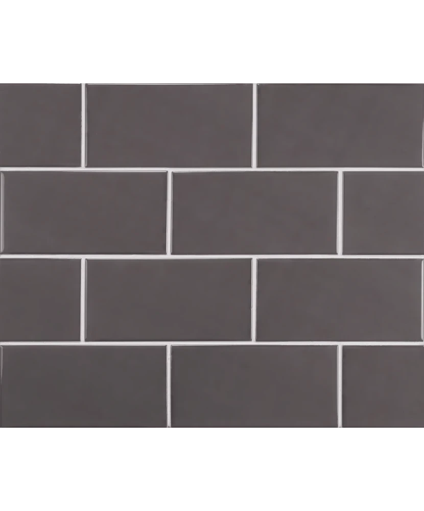 Carrelage Evolution Dark Grey 7,5x15 cm - détail du carreau