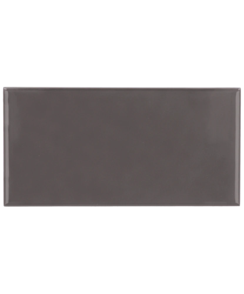 Carrelage Evolution Dark Grey 7,5x15 cm - vue de face du carreau