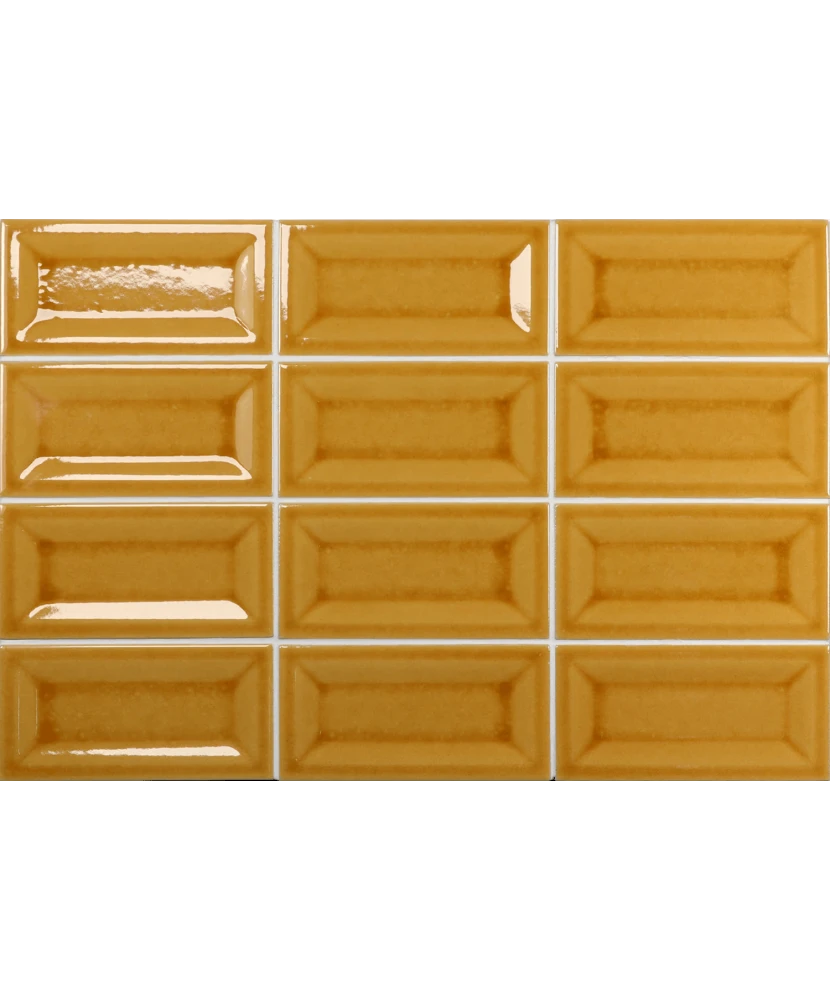 Carrelage Evolution Inmetro Amber 7,5x15 cm - panneau de carreaux