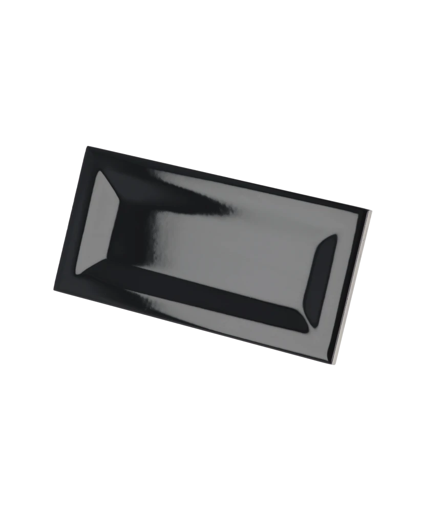 Carrelage Evolution Inmetro Black 7,5x15 cm - vue latérale du carreau