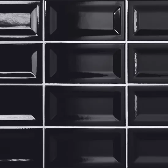 Carrelage Evolution Inmetro Black 7,5x15 cm - panneau de carreaux