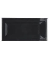 Carrelage Evolution Inmetro Black 7,5x15 cm - vue de face du carreau