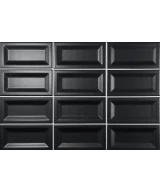 Carrelage Evolution Inmetro Black Mat 7,5x15 cm - panneau de carreaux