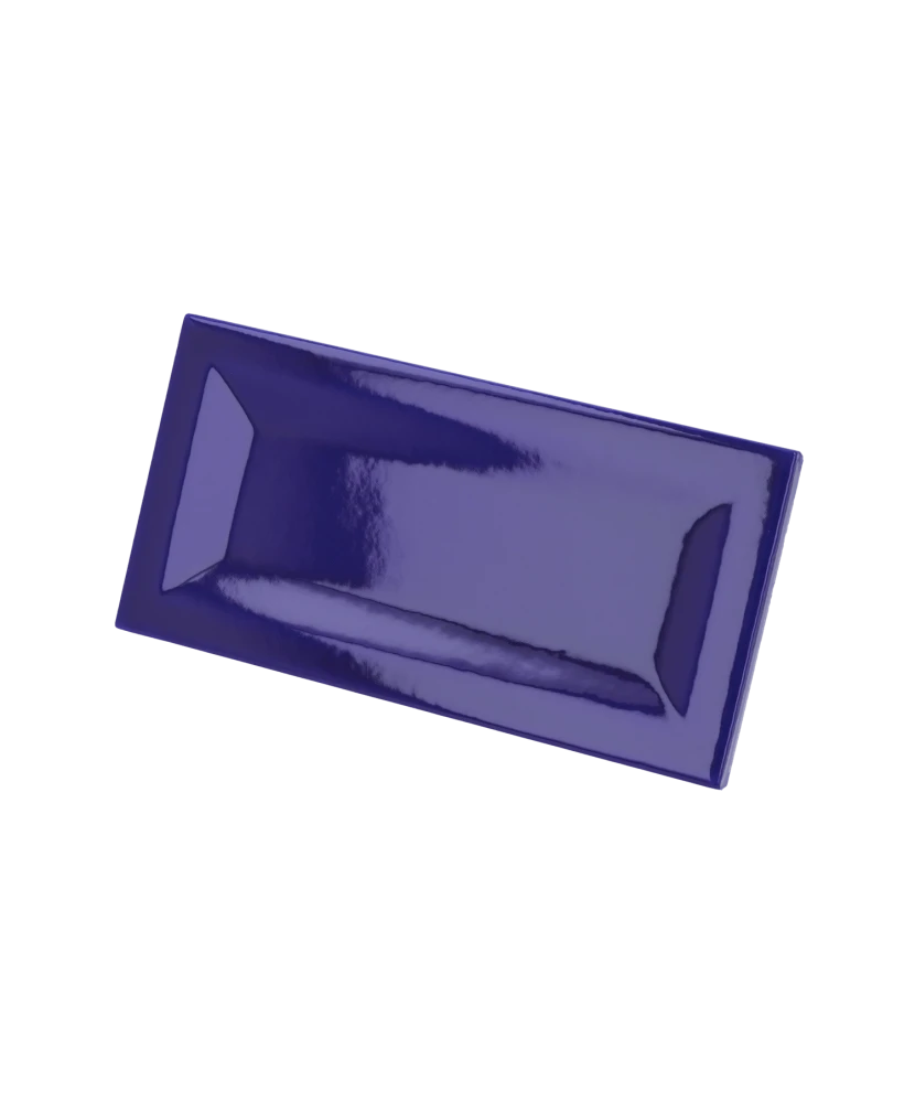 Carrelage Evolution Inmetro Cobalt 7,5x15 cm - vue latérale du carreau
