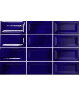 Carrelage Evolution Inmetro Cobalt 7,5x15 cm - panneau de carreaux