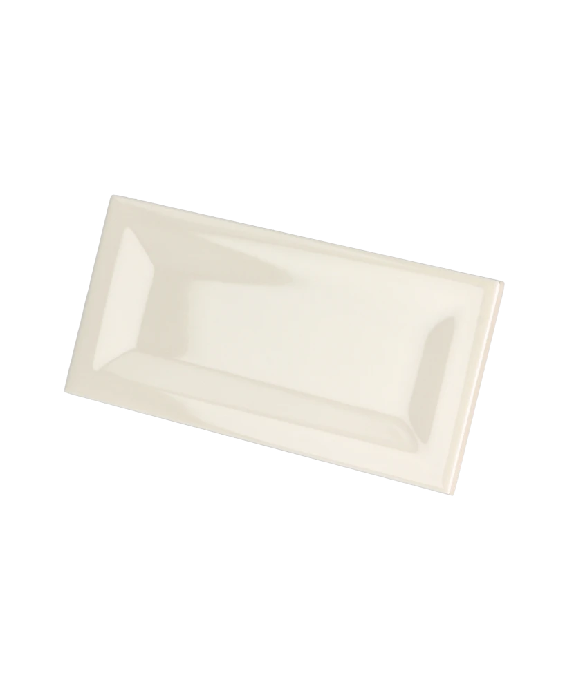 Carrelage Evolution Inmetro Cream 7,5x15 cm - vue latérale du carreau