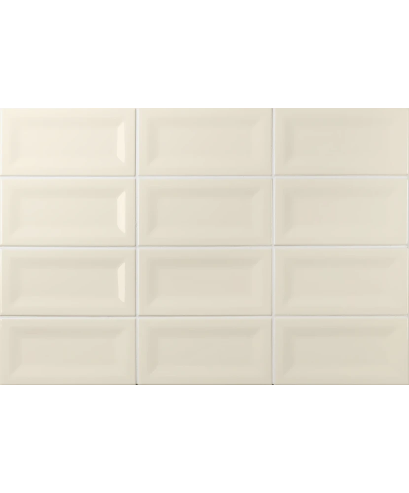 Carrelage Evolution Inmetro Cream 7,5x15 cm - panneau de carreaux