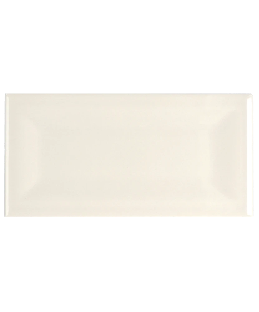 Carrelage Evolution Inmetro Cream 7,5x15 cm - vue de face du carreau