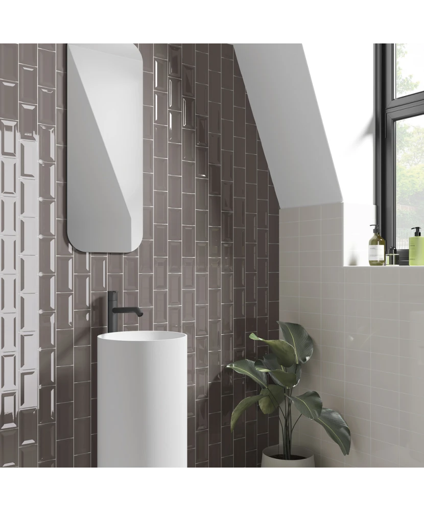 Carrelage Evolution Inmetro Cream 7,5x15 cm - vue d’ambiance