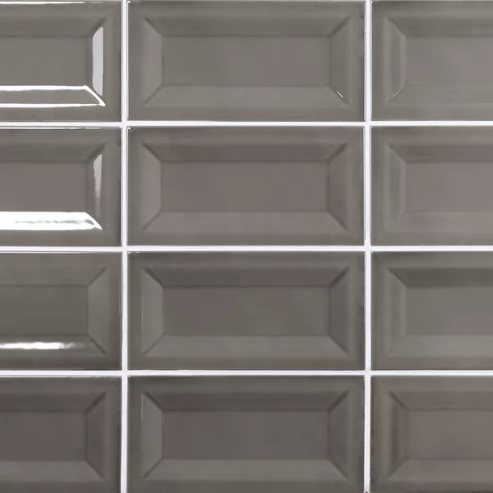Carrelage Evolution Inmetro Dark Grey 7,5x15 cm - panneau de carreaux