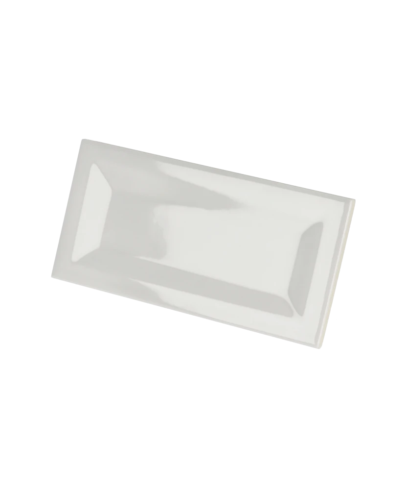 Carrelage Evolution Inmetro Light Grey 7,5x15 cm - vue latérale du carreau