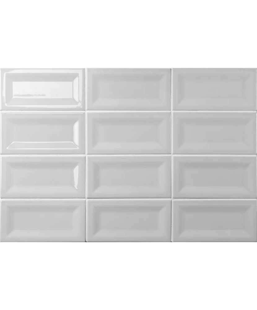 Carrelage Evolution Inmetro Light Grey 7,5x15 cm - détail du carreau