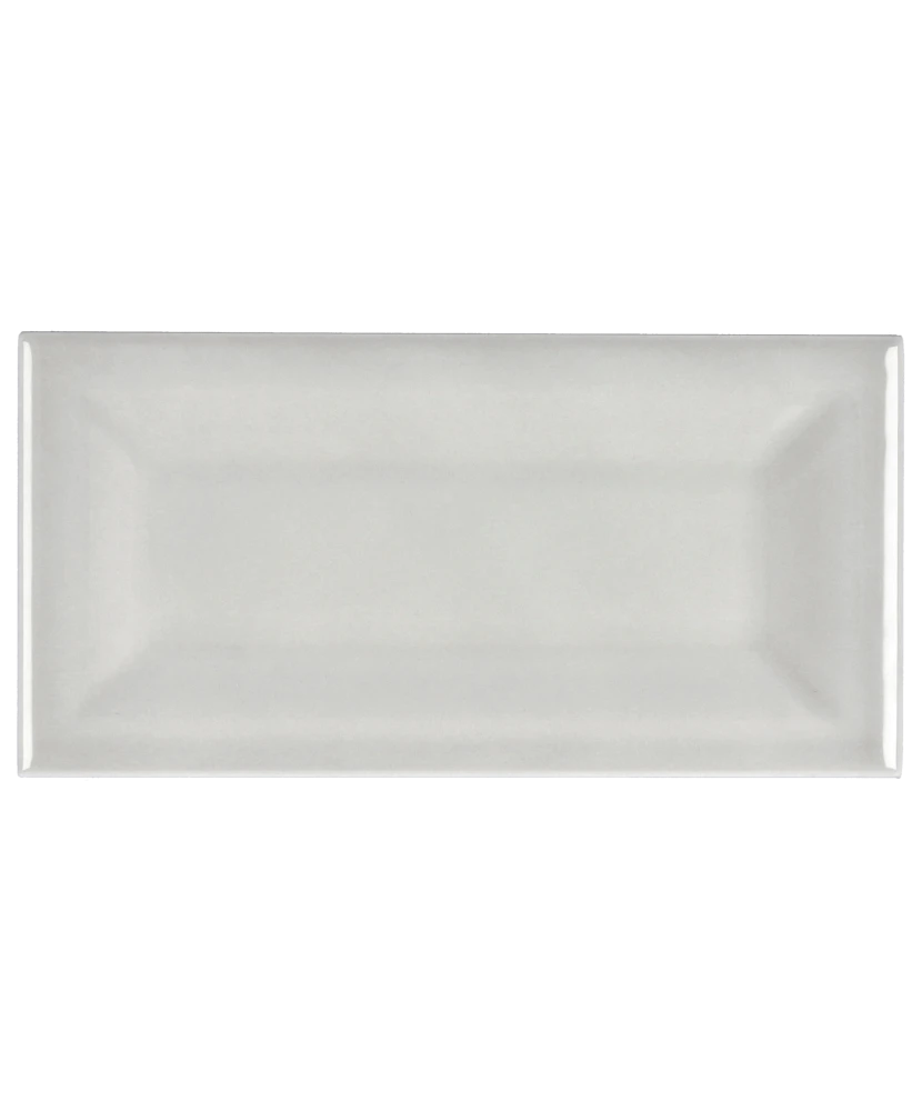 Carrelage Evolution Inmetro Light Grey 7,5x15 cm - vue de face du carreau