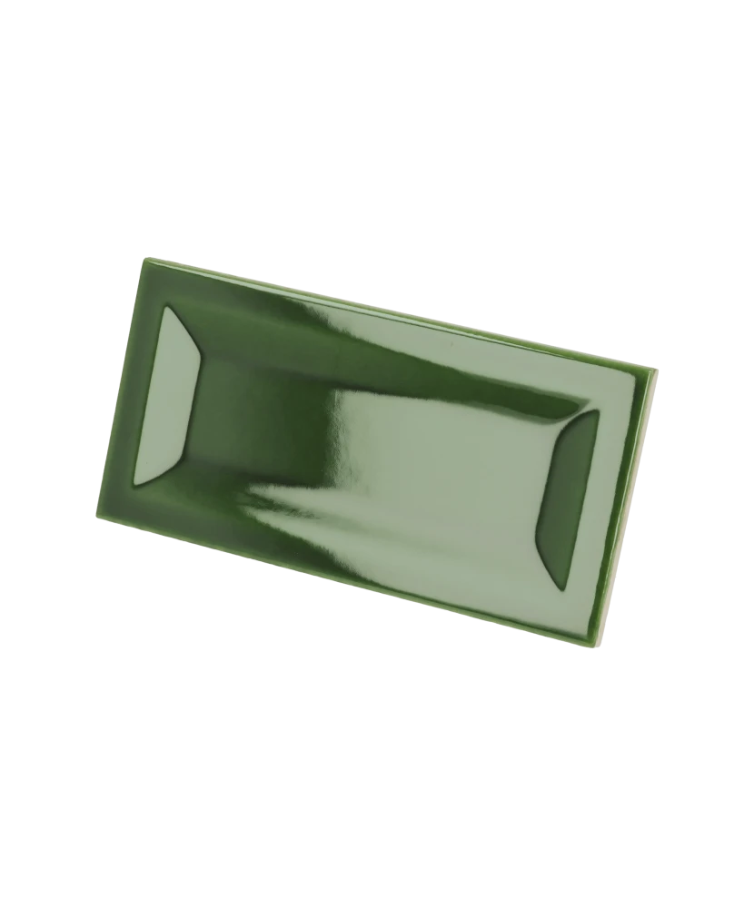 Carrelage Evolution Inmetro Victorian Green 7,5x15 cm - vue latérale du carreau