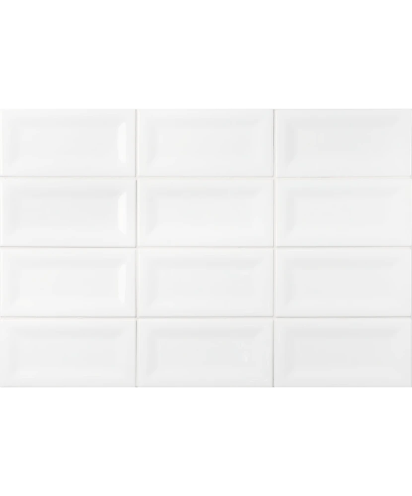 Carrelage Evolution Inmetro White 7,5x15 cm - panneau de carreaux