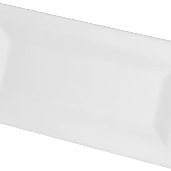 Carrelage Evolution Inmetro White Mat 7,5x15 cm - vue latérale du carreau