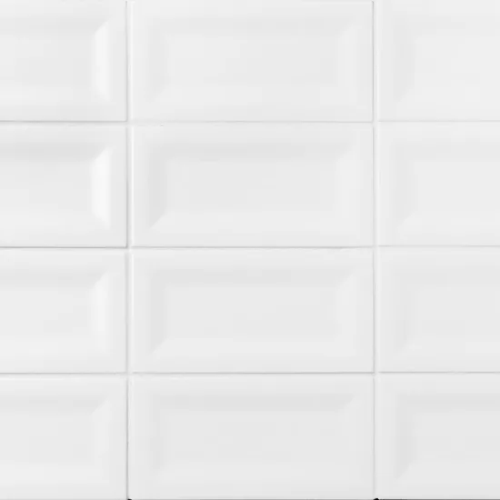 Carrelage Evolution Inmetro White Mat 7,5x15 cm - panneau de carreaux