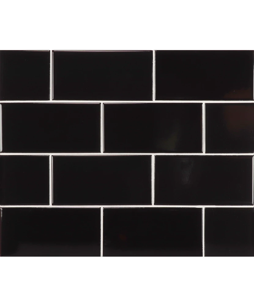 Carrelage Evolution Black 7,5x15 cm - détail du carreau