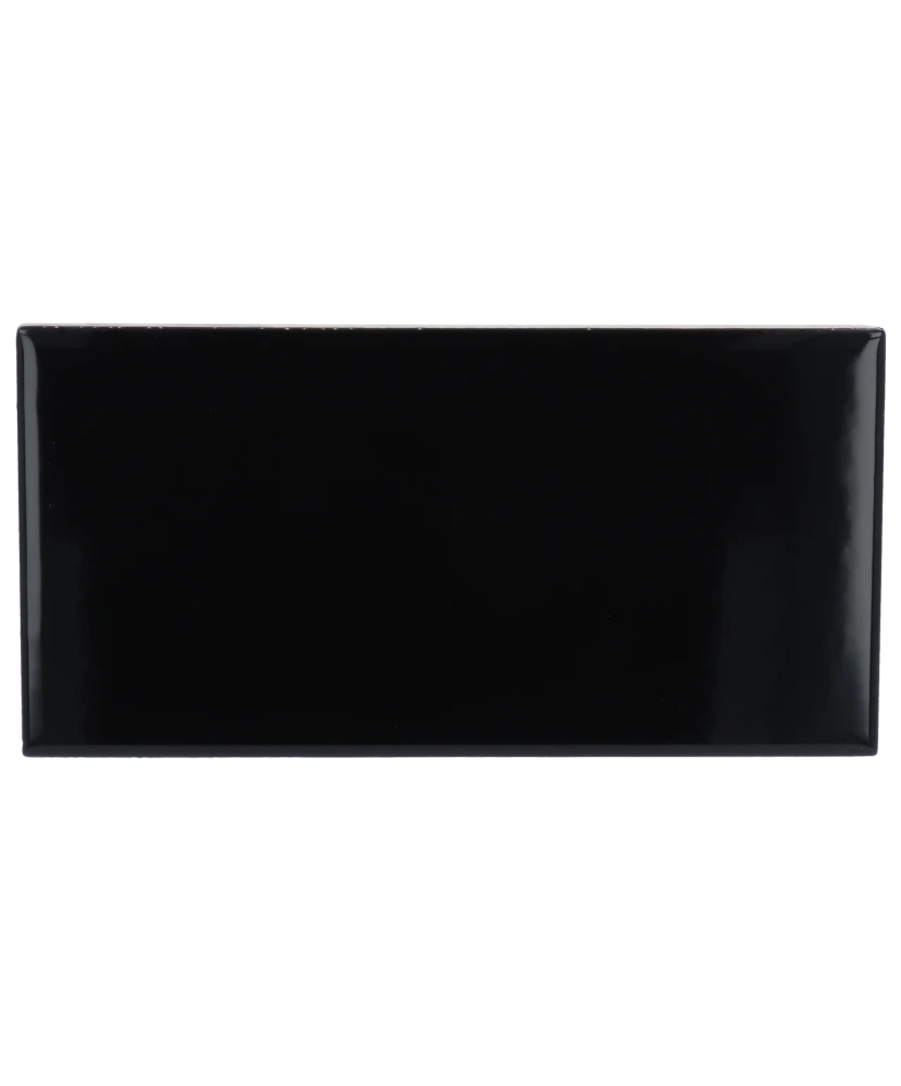 Carrelage Evolution Black 7,5x15 cm - vue de face du carreau