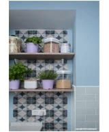 Carrelage Evolution Sky Blue 7,5x15 cm - vue d’ambiance 5