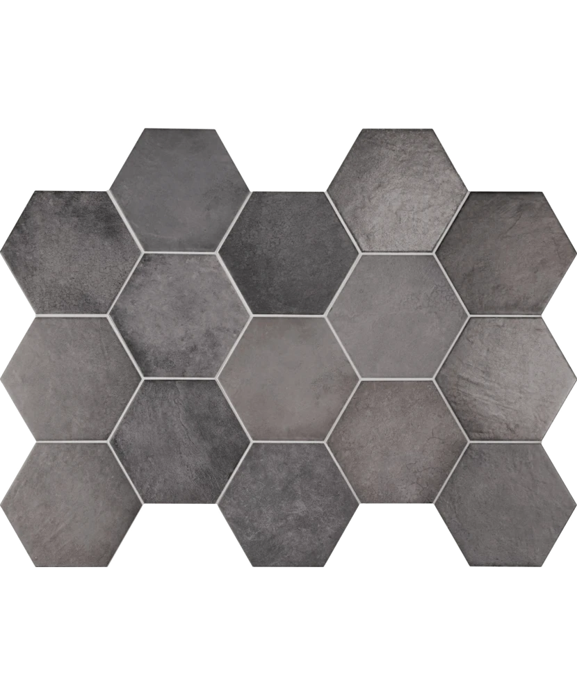 Carrelage Heritage Carbon 17,5x20 cm - panneau de carreaux
