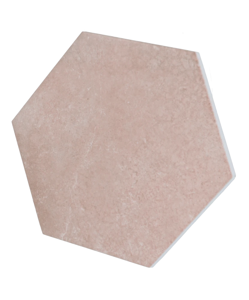 Carrelage Heritage Rose 17,5x20 cm - vue latérale du carreau