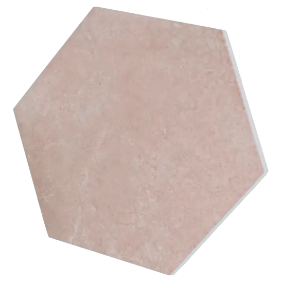 Carrelage Heritage Rose 17,5x20 cm - vue latérale du carreau
