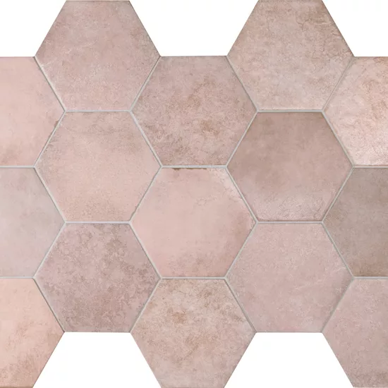 Carrelage Heritage Rose 17,5x20 cm - panneau de carreaux