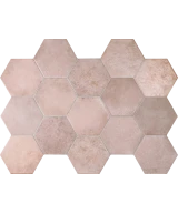 Carrelage Heritage Rose 17,5x20 cm - panneau de carreaux