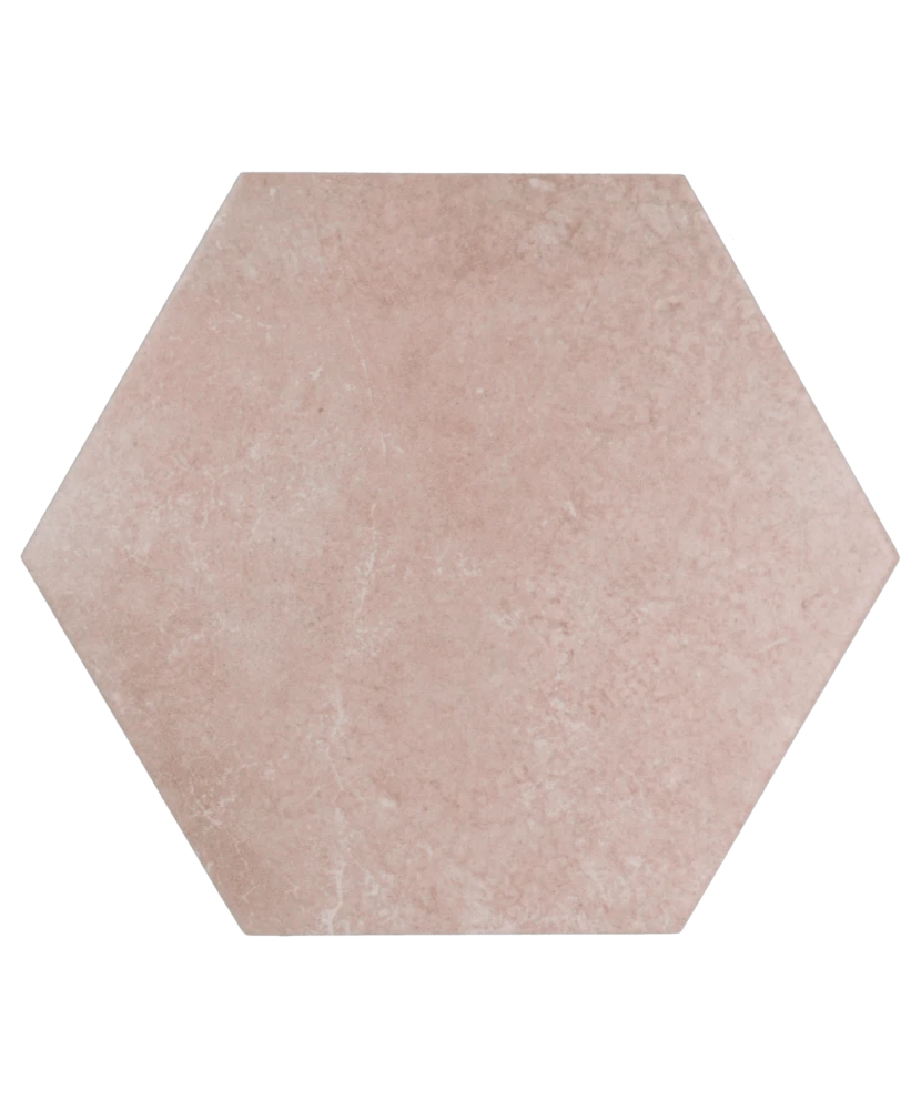 Carrelage Heritage Rose 17,5x20 cm - vue de face du carreau