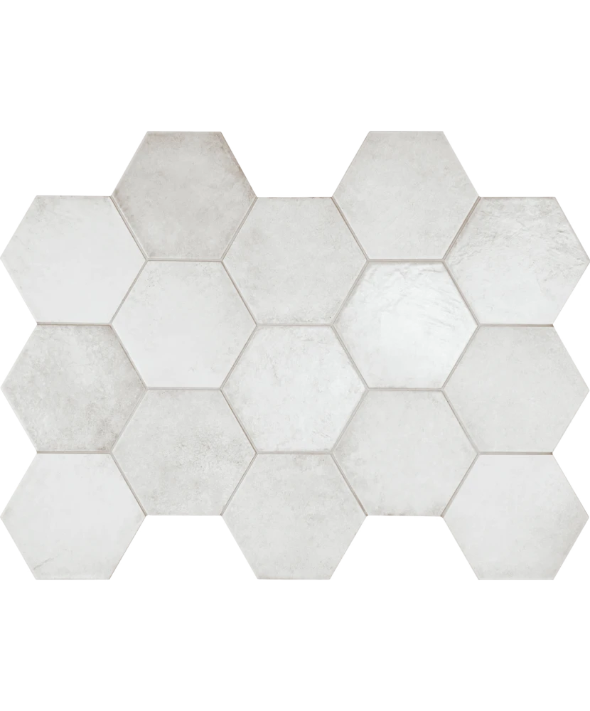 Carrelage Heritage Snow 17,5x20 cm - panneau de carreaux
