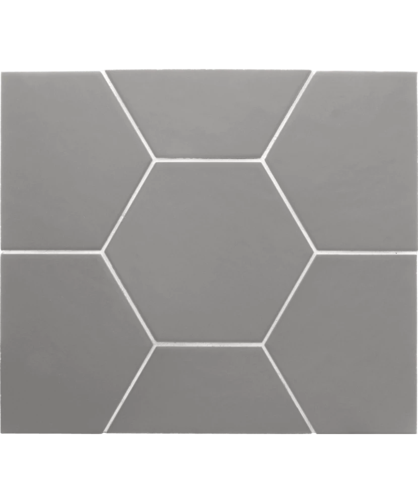 Carrelage Hexatile Grey Mat 17,5x20 cm - détail du carreau 2