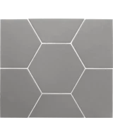 Carrelage Hexatile Grey Mat 17,5x20 cm - détail du carreau 2