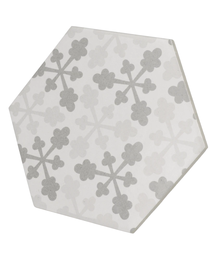 Carrelage Hexatile Harmony B&W 17,5x20 cm - détail du carreau