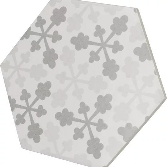 Carrelage Hexatile Harmony B&W 17,5x20 cm - détail du carreau