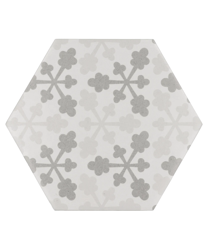Carrelage Hexatile Harmony B&W 17,5x20 cm - détail du carreau 3