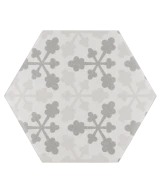 Carrelage Hexatile Harmony B&W 17,5x20 cm - détail du carreau 3