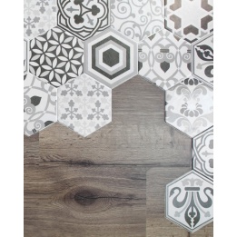 Hexatile Harmony B&W 17.5x20 cm - carrelage NAIS - image 4