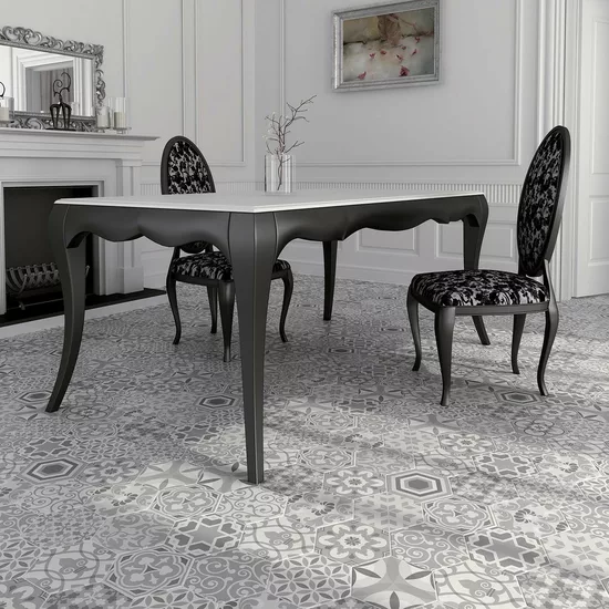 Carrelage Hexatile Harmony B&W 17,5x20 cm - vue d’ambiance 4