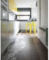 Carrelage Hexatile Harmony B&W 17,5x20 cm - vue d’ambiance 8