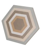 Carrelage Hexatile Harmony Colours 17,5x20 cm - détail du carreau