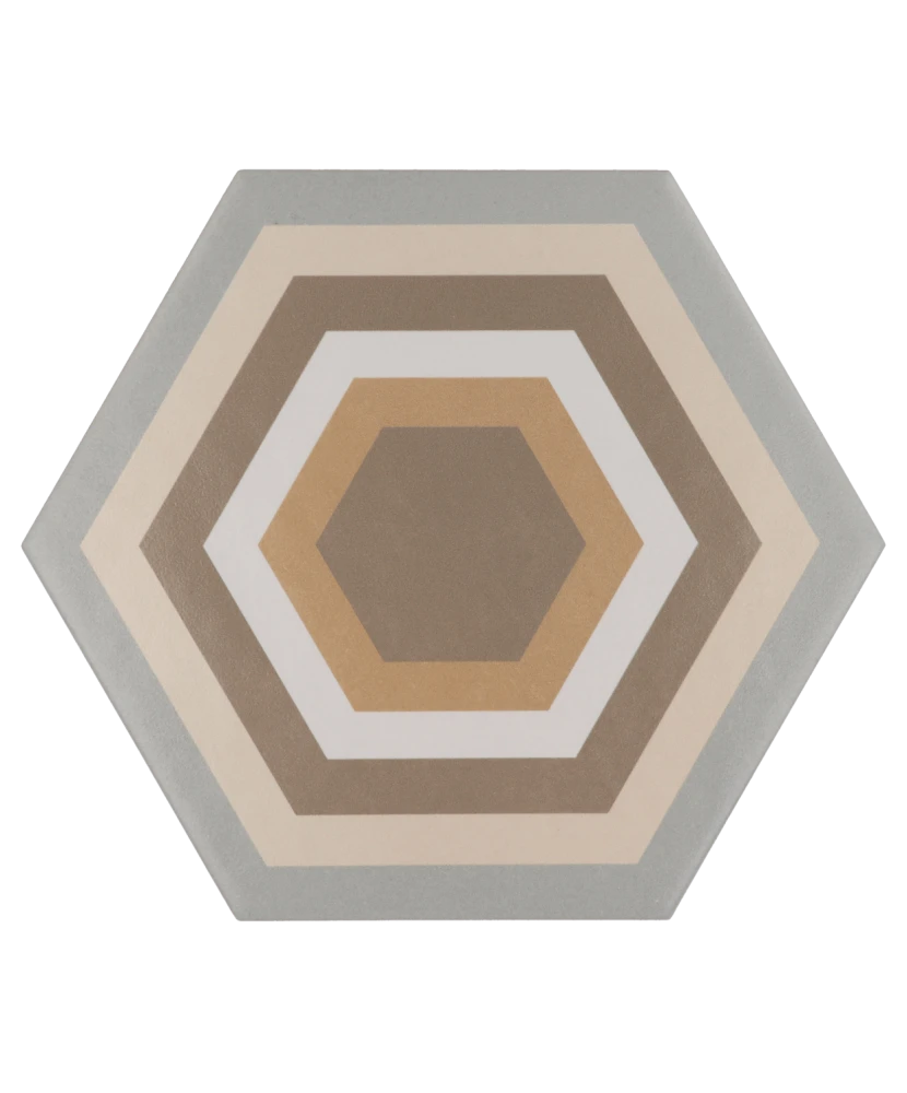 Carrelage Hexatile Harmony Colours 17,5x20 cm - détail du carreau 3